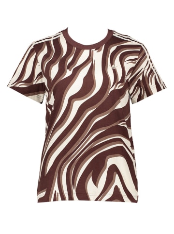 adidas Shirt "AOP" bruin/crème