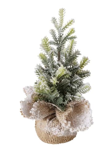 Boltze Dekobaum "Tanne" in Grün - (H)22 x Ø 12 cm