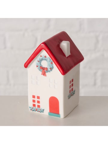 Boltze 2-delige set: deco-objecten "Nilla" rood/mintgroen