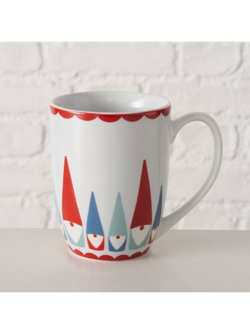 Boltze Kop "Remsy" wit/rood/mintgroen - 330 ml