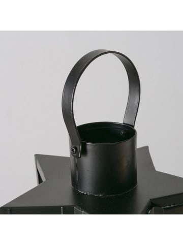 Boltze Laterne "Estrella" in Schwarz - (B)22 x (H)40,5 cm