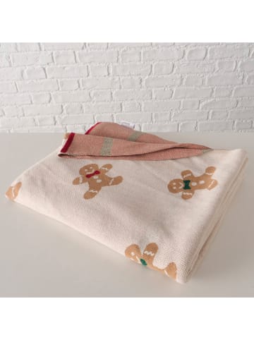 Boltze Woondeken ''Ginger'' wit/lichtbruin - (L)170 x (B)130 cm