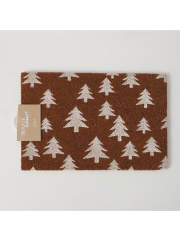 Boltze Kokos-Fußmatte "Tilio" in Hellbraun/ Weiß - (L)60 x (B)40 cm