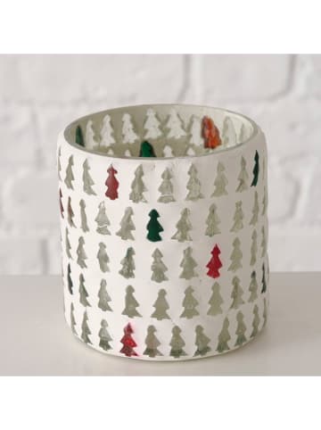 Boltze Windlicht "Madline" wit - (H)8,5 cm