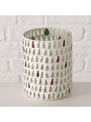 Boltze Świecznik "Madline" w kolorze białym - wys. 13 cm