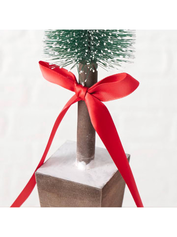 Boltze Dekoaufsteller "Dorano" in Grün/ Rot - (H)41 cm