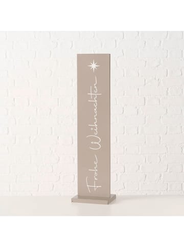 Boltze Dekoaufsteller "Waldan" in Hellgrau - (H)77 cm