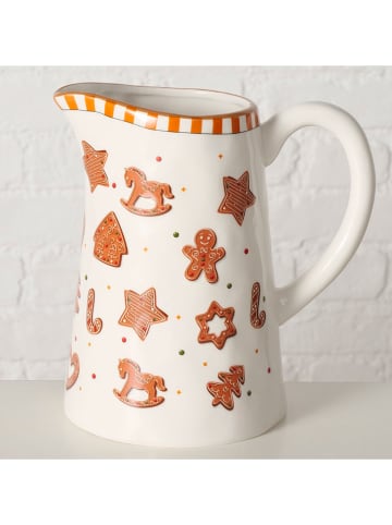 Boltze Krug "Ginger" in Weiß/ Hellbraun - 2 l