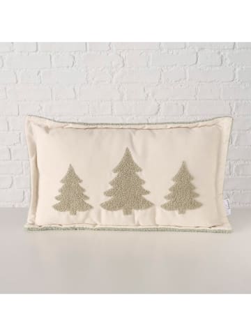 Boltze Kissen "Nevio" in Creme/ Grün - (L)50 x (B)30 cm