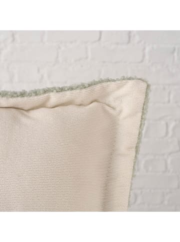 Boltze Kissen "Nevio" in Creme/ Grün - (L)50 x (B)30 cm