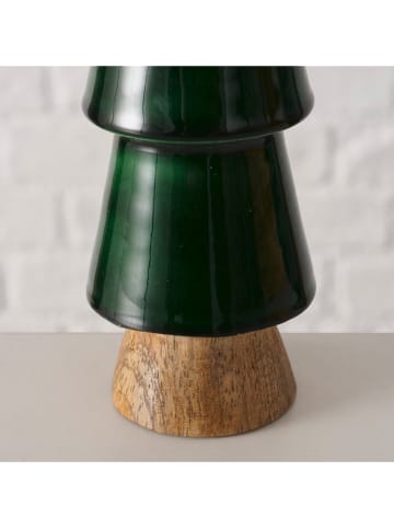 Boltze Dekoaufsteller "Freya" in Dunkelgrün - (H)18,5 cm