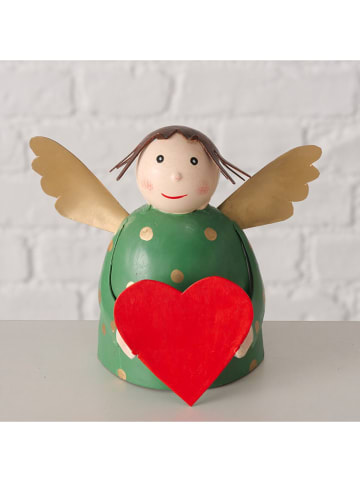 Boltze Decofiguur "Lotte" groen/rood - (H)11,5 cm