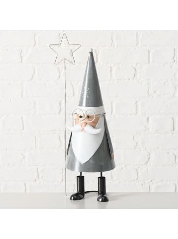 Boltze Decoledfiguur "Justus" grijs/wit - (H)52 cm