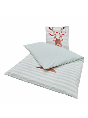 Boltze Beddengoedset "Fynn" lichtblauw/lichtbruin