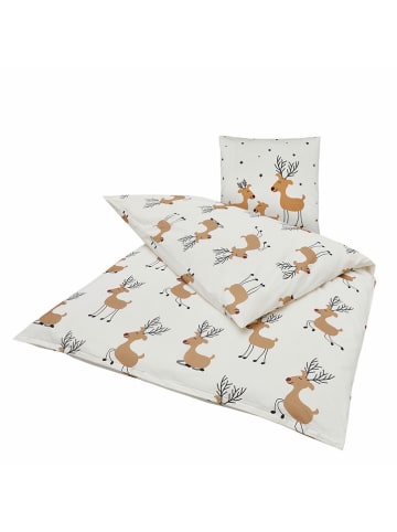 Boltze Beddengoedset "Timba" wit/beige