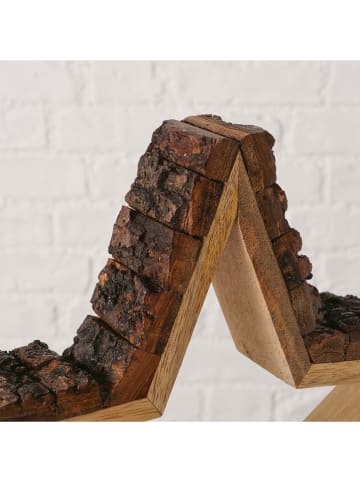 Boltze Dekoaufsteller "Barka" in Braun - (H)30 cm