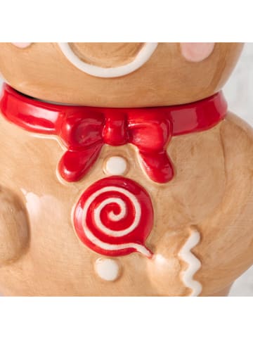 Boltze Vorratsdose "Ginger" in Hellbraun/ Rot - (H)22 cm