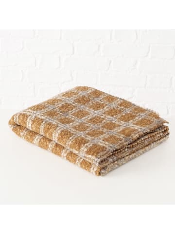 Boltze Woondeken ''Checkie'' lichtbruin - (L)152 x (B)130 cm