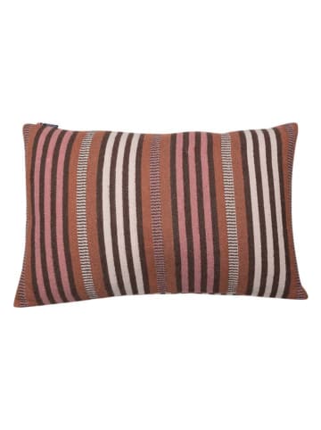 David Fussenegger Poszewka "Nova - Streifen" w kolorze jasnobrązowym na poduszkę