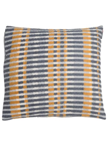 David Fussenegger Kissenhülle "Deco - Rippen" in Blau/ Gelb