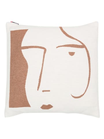 David Fussenegger Poszewka "Nova" w kolorze biało-jasnobrązowym na poduszkę