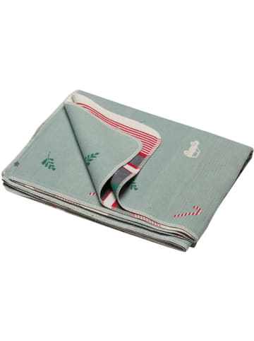 David Fussenegger Koc flanelowy "Silvretta" w kolorze jasnozielonym