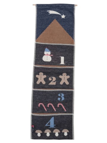 David Fussenegger Adventkalender "Silvretta - Schneemann" in Dunkelblau/ Grau/ Hellbraun