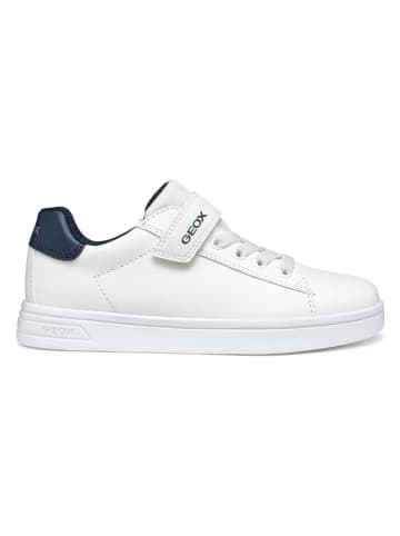 Geox Sneakers "DJRock" wit/donkerblauw