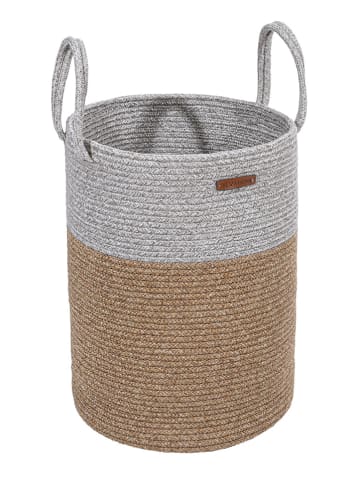 Scandinavia Concept Aufbewahrungskorb in Beige/ Weiß - (H)50 x Ø 36 cm