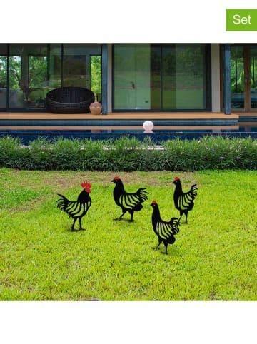 Scandinavia Concept 4er-Set: Gartenstecker in Schwarz