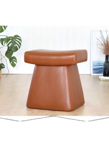 Scandinavia Concept Puf "Dambert" w kolorze jasnobrązowym - 50 x 48 x 38 cm