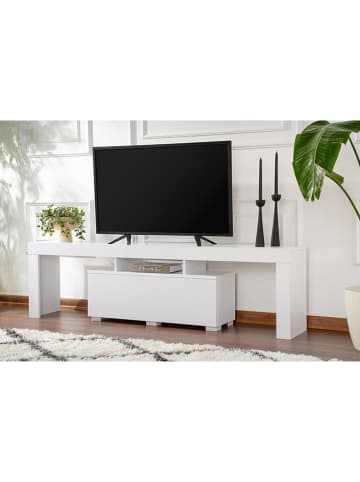 Scandinavia Concept TV-Regal "Enclave" in Weiß - (B)180 x (H)50 x (T)31,3 cm
