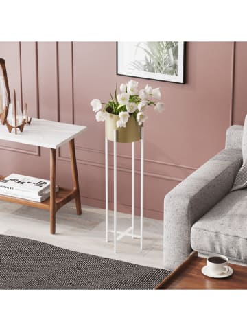 Scandinavia Concept Bloempot wit/goudkleurig