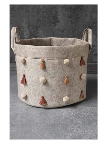 Scandinavia Concept Aufbewahrungskorb "KALS-03778" in Beige - (H)24 x Ø 20 cm