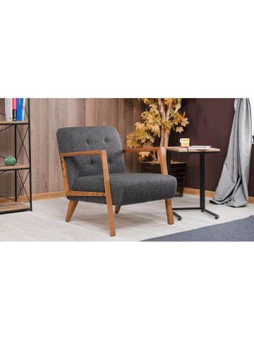 Scandinavia Concept Fauteuil "Kemer" donkergrijs - (B)69 x (H)80 x (D)83 cm