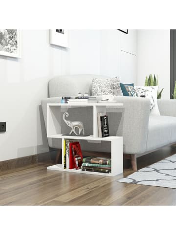 Scandinavia Concept Beistelltisch "Lale" in Weiß - (B)60 x (H)55 x (T)20 cm