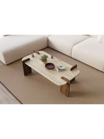 Scandinavia Concept Salontafel "Leapiri" beige/bruin - (B)120 x (H)35 x (D)60 cm