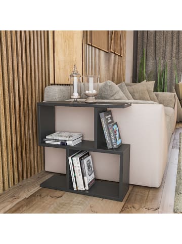 Scandinavia Concept Beistelltisch "Life" in Anthrazit - (B)60 x (H)60 x (T)20 cm