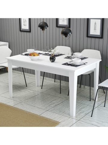 Scandinavia Concept Esstisch "Milan" in Weiß/ Hellbraun - (B)145 x (H)75 x (T)88 cm