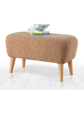 Scandinavia Concept Puf "Moouv" w kolorze jasnobrązowym - 61 x 33 x 32 cm