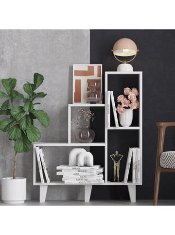 Scandinavia Concept Bücherregal in Weiß - (B)88 x (H)106 x (T)20 cm
