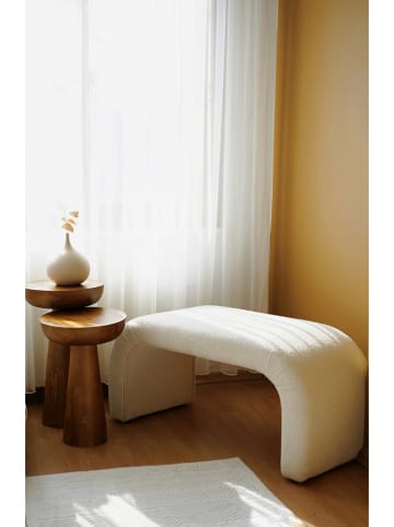 Scandinavia Concept Sitzbank in Creme - (B)106 x (H)45 x (T)46 cm