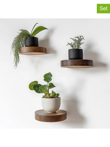 Scandinavia Concept 3-delige set: wandmeubels lichtbruin - Ø 12 cm