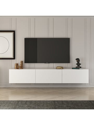 Scandinavia Concept TV-Regal "West" in Weiß - (B)150 x (H)30 x (T)32 cm