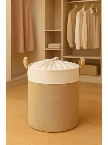 Scandinavia Concept Opbergmand beige/wit - (H)37 x Ø 37 cm