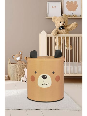 Scandinavia Concept Opbergmand beige/zwart - (H)40 x Ø 37 cm