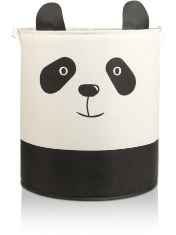 Scandinavia Concept Kosz w kolorze biało-czarnym - wys. 40 x Ø 37 cm