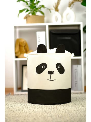 Scandinavia Concept Kosz w kolorze biało-czarnym - wys. 40 x Ø 37 cm