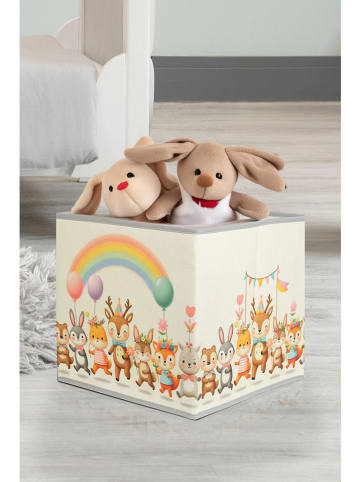 Scandinavia Concept Pudełko w kolorze kremowym ze wzorem - 40 x 40 cm