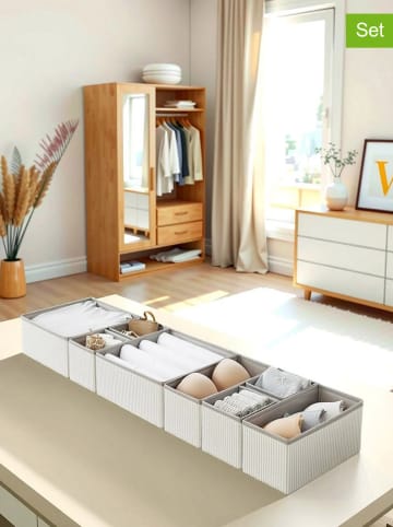 Scandinavia Concept 8er-Set: Aufbewahrungskörbe in Weiß